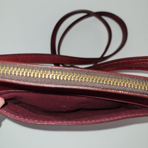 Fossil Emma Burgundy/Multi Colored Square Crossbody Bag One Size - Picture 6 of 11